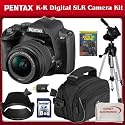 Pentax K-r Digital SLR Camera with 18-55mm Lens (Black) + SSE Accessory Package Including 8GB SDHC Memory Card, Jump Start Guide To SLR, Carrying Case, Full Size Tripod And SSE Cleaning Cloth